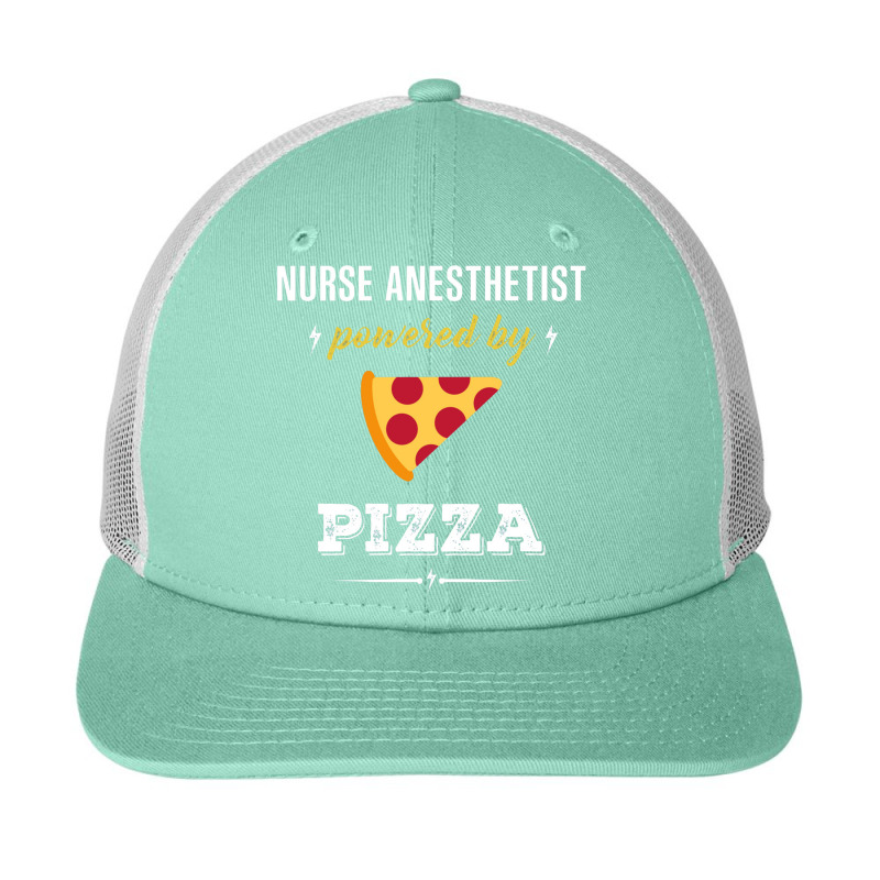 Nurse Anesthetist Powered By Pizza Funny Gift Snapback Trucker Cap | Artistshot