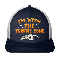 I'm With The Traffic Cone Halloween Couples Costume Womens Snapback Trucker Cap | Artistshot