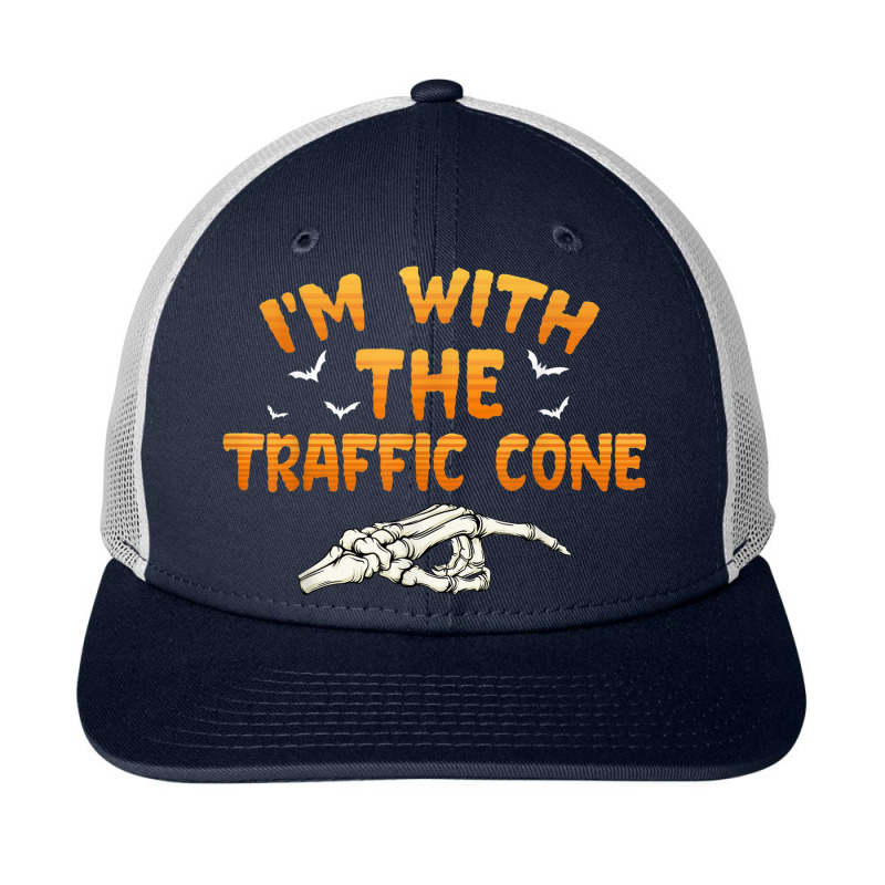 I'm With The Traffic Cone Halloween Couples Costume Womens Snapback Trucker Cap by Fashaza | Artistshot