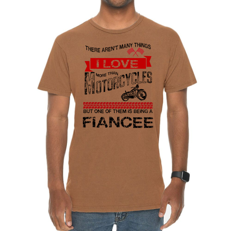 This Fiance Loves Motorcycles Vintage T-shirt | Artistshot