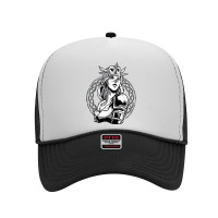 Viking Scandinavia Fighter Ornament Woman Warrior Foam Trucker Hat | Artistshot