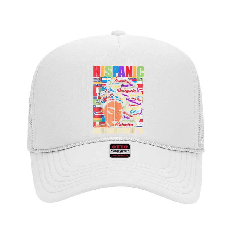 Hispanic Heritage Month Latin Country Flags T Shirt Foam Trucker Hat by cm-arts | Artistshot