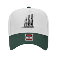 Easter Island Moai Statue Monolith World Mystery Adjustable Baseball Cap | Artistshot