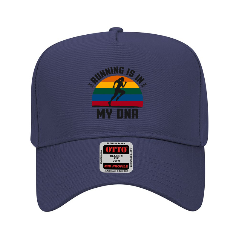 Running Is In My Dna Biology Motivation Genetics Workout Classic Adjustable Baseball Cap | Artistshot