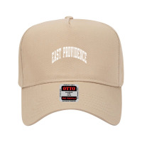 East Providence Rhode Island Ri Varsity Style White Text Long Sleeve T Adjustable Baseball Cap | Artistshot