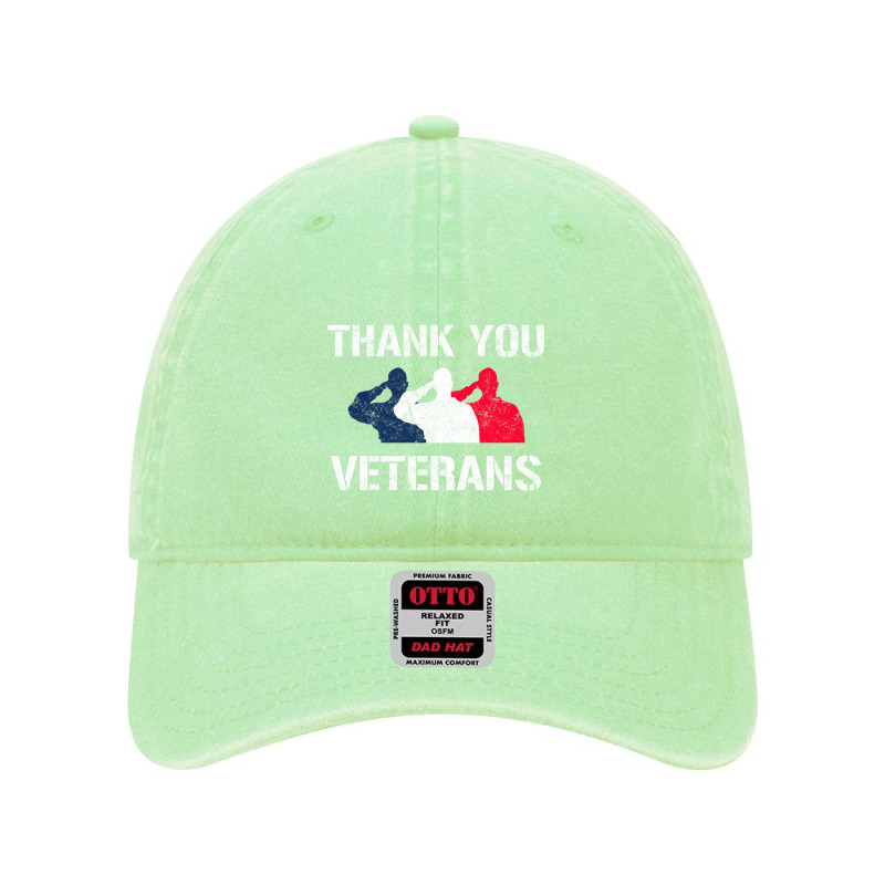 Thank You Veterans Day Salute Military Appreciation Soldiers Sweatshir Dyed Cap by cm-arts | Artistshot