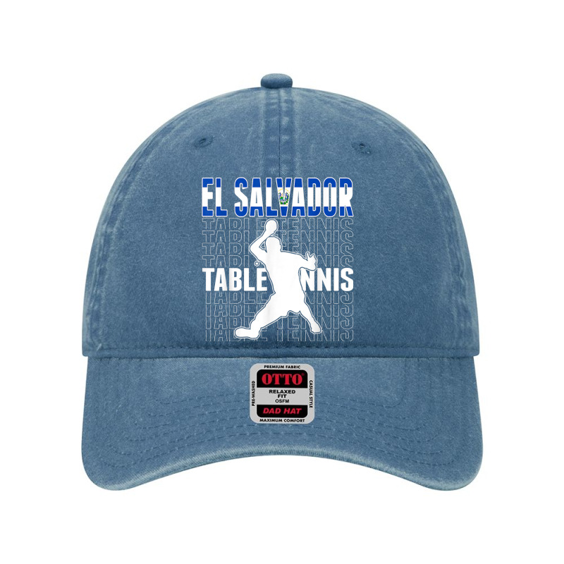 El Salvador Ping Pong Lovers Salvadorean Table Tennis Lovers Dyed Cap by Bestarts | Artistshot