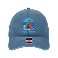 Panama City Beach Vacation Shark Theme Dyed Cap | Artistshot