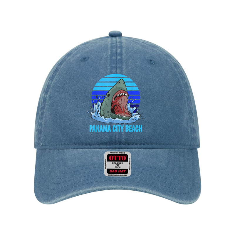 Panama City Beach Vacation Shark Theme Dyed Cap by ElsieLynne | Artistshot