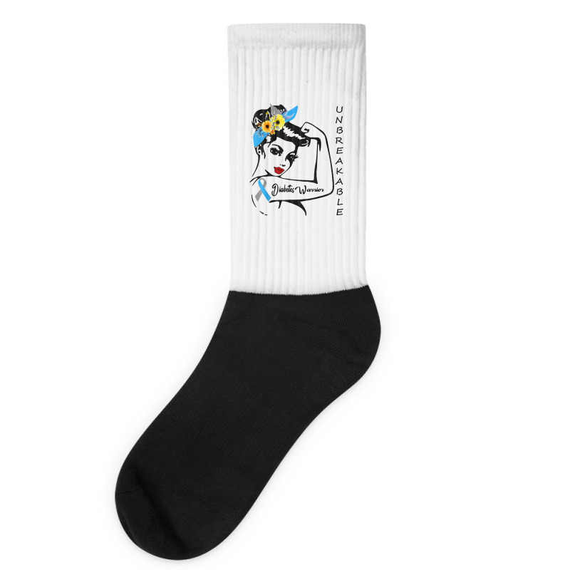 Diabetes Warrior Awareness Diabetic Socks by yuyurumpung | Artistshot