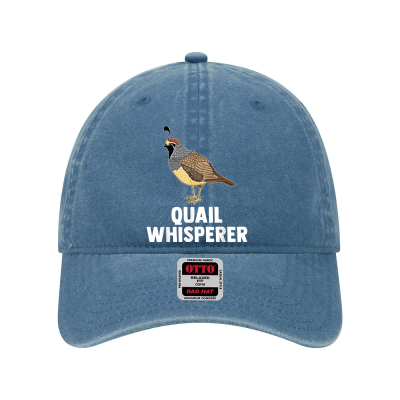 Cute Quail Design For Men Women Kids Quail Bird Whisperer Dyed Cap by Moose | Artistshot