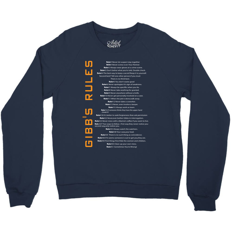 Gibbs's Rules Crewneck Sweatshirt | Artistshot