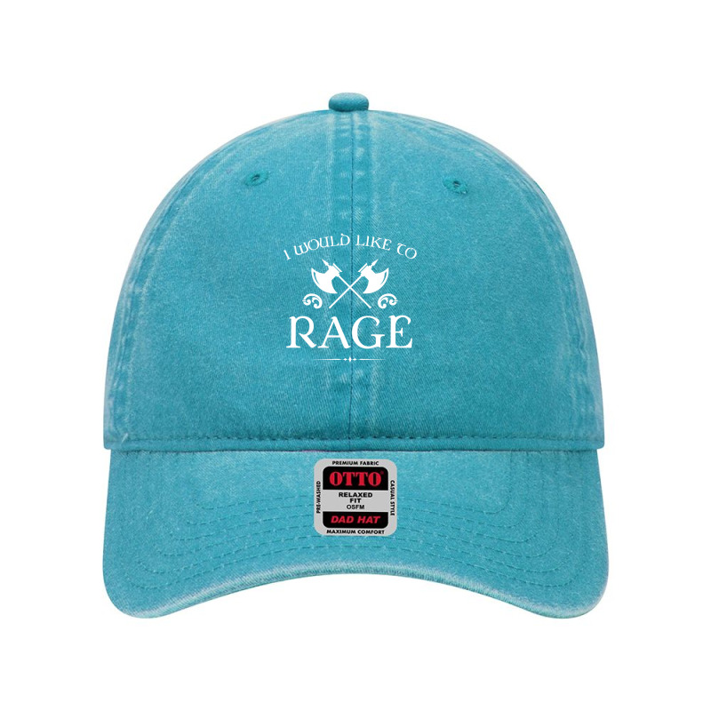 Barbarian - I Would Like To Rage Dyed Cap by JeanetteNeubauer | Artistshot