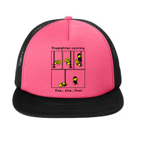 Firefighter Coming Fire Fire Fire Pole Dancing Foam Snapback Hat | Artistshot