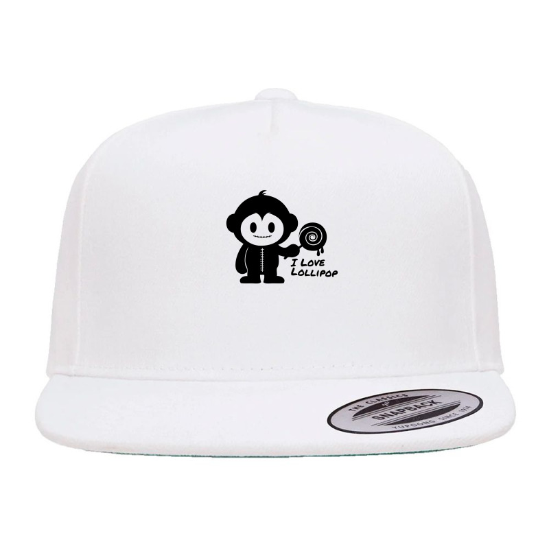 Monkeystein And Lollipop 5 panel snapback cap by Specstore | Artistshot