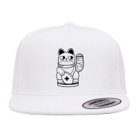 Unlucky Cat 5 Panel Snapback Cap | Artistshot