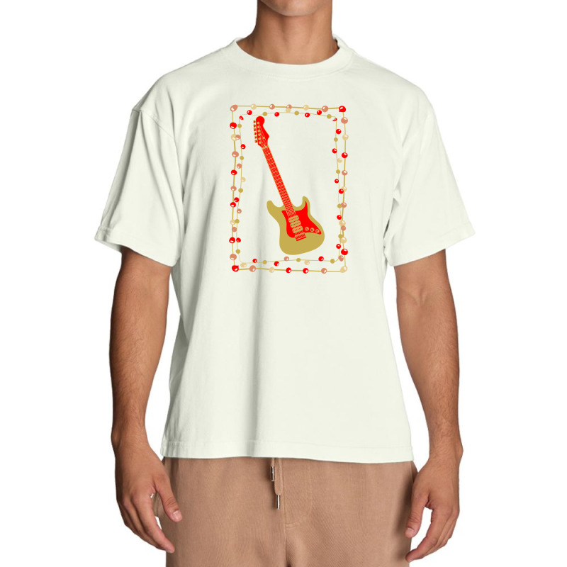 Christmas Electric Guitar Urban Heavy T-shirt | Artistshot