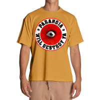 Paranoia Will Destroy Ya' Red Black Amp White Urban Heavy T-shirt | Artistshot