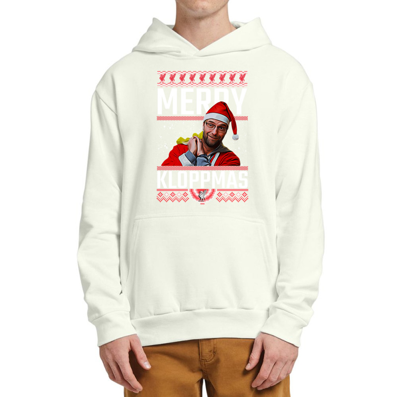 Merry Kloppmas Jurgen Klopp Lfc Christmas Design Classic Urban Pullover Hoodie | Artistshot