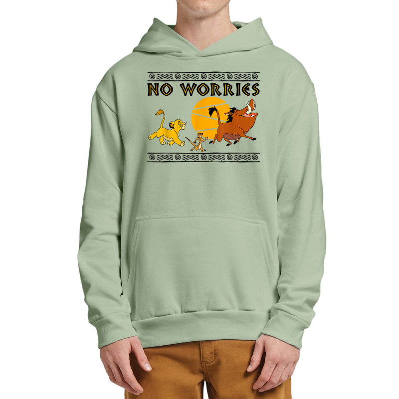 Funny Lion And King No Worries Urban Pullover Hoodie | Artistshot