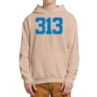 Detroit 313 Area Code   Grit   Sports Fan   Detroiter Fan T Shirt Urban Pullover Hoodie | Artistshot