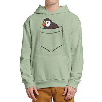 Puffin In The Pocket Seabird Iceland Pocket Puffin Urban Pullover Hoodie | Artistshot