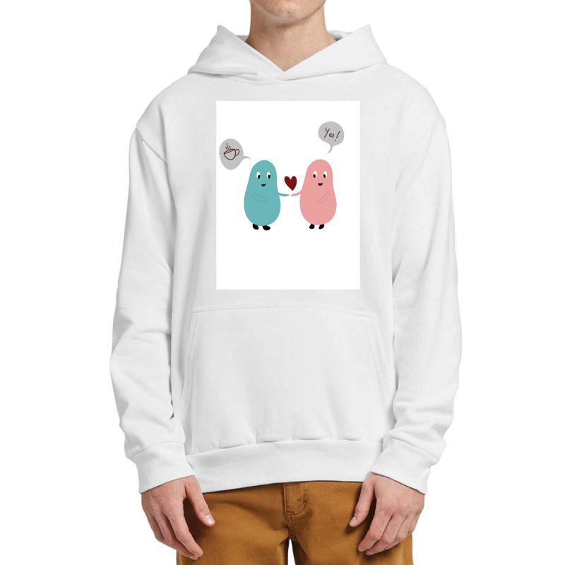 Cute Couple Urban Pullover Hoodie | Artistshot