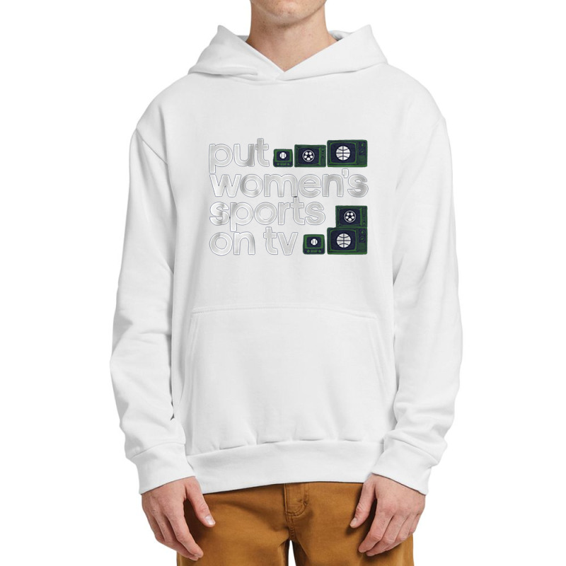 Put Womens Sports On Tv Urban Pullover Hoodie | Artistshot