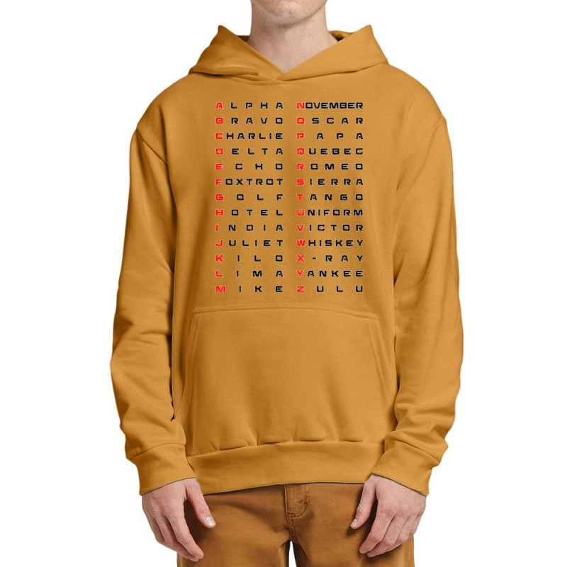 Phonetic Alphabet Urban Pullover Hoodie | Artistshot