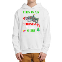 This Is My Fishing Christmas Pajama Merry Fishmas Fisherman T Shirt Urban Pullover Hoodie | Artistshot