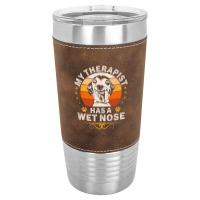 My Therapist Has A Wet Nose Italian Greyhound Dog Vintage Leatherette Tumbler | Artistshot