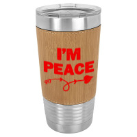 I'm Peace Apparels Funny Couple's Matching Leatherette Tumbler | Artistshot