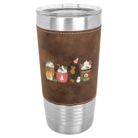 Cavalier Coffee Latte Winter Christmas Cavie Dog Mom Holiday Tank Top Leatherette Tumbler | Artistshot