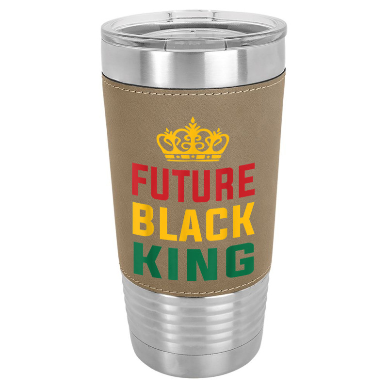 Future Black King History Maker Juneteenth Hbcu Afro Boy T Shirt Leatherette Tumbler | Artistshot