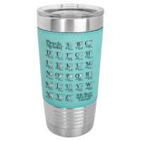 Phonetic Alphabet With Binary Morse Amp Sign Language Leatherette Tumbler | Artistshot