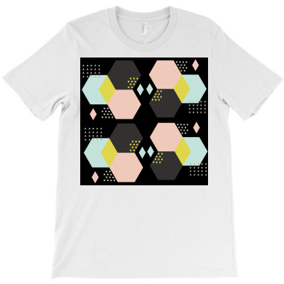 Hexagonal Dotted Art T-shirt Designed By American Choice