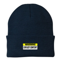 Explicit Content  - Warning Explicit Content Beanie | Artistshot