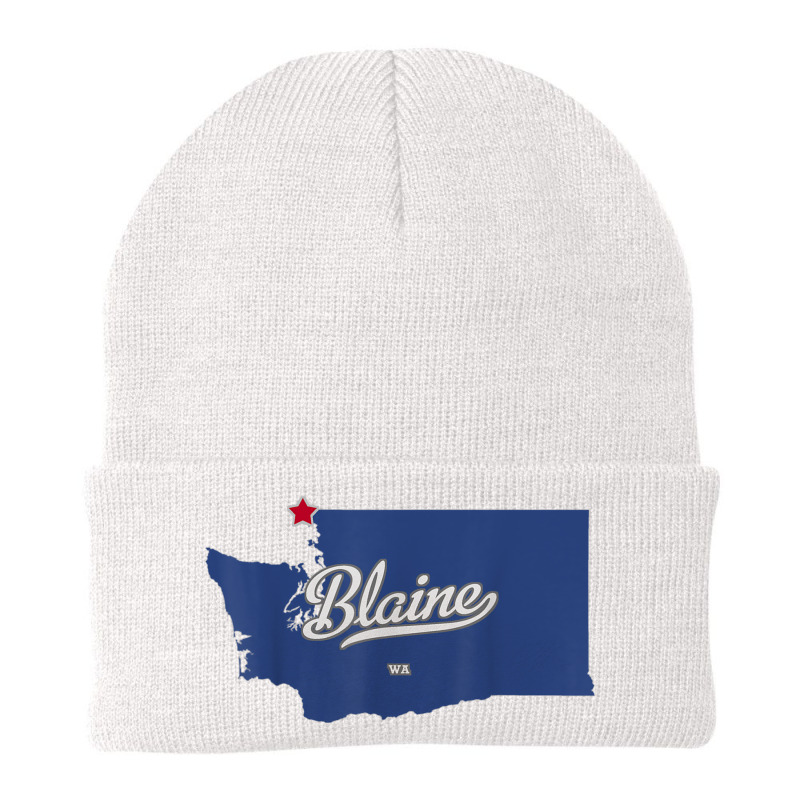 Blaine Washington Wa Map Beanie | Artistshot