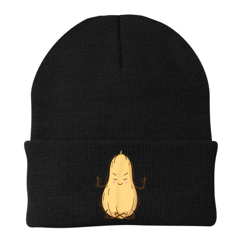 Butternut Pumpkin Meditating Beanie by Fashlaza | Artistshot