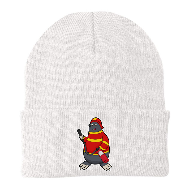 Fire Department T  Shirt Mole As Firefighter With Fire Extinguisher T Beanie by cm-arts | Artistshot