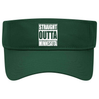 Straight Outta Minnesota Patriotic Minnesota State Visor Hat | Artistshot