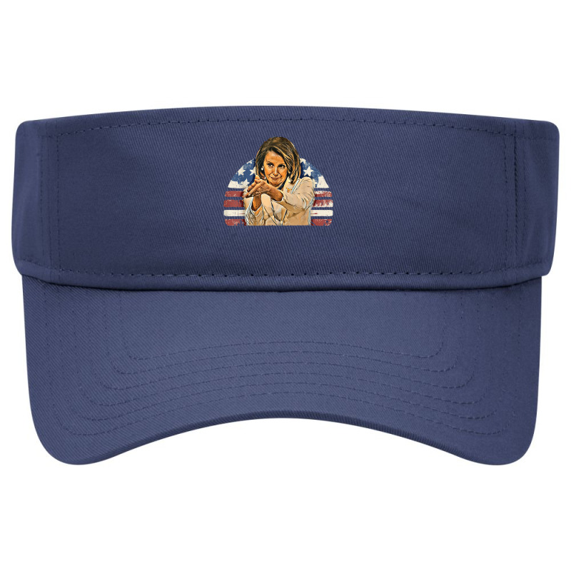 Nancy Pelosi Clappity Clap Gift Anti-trump Flag Visor Hat | Artistshot