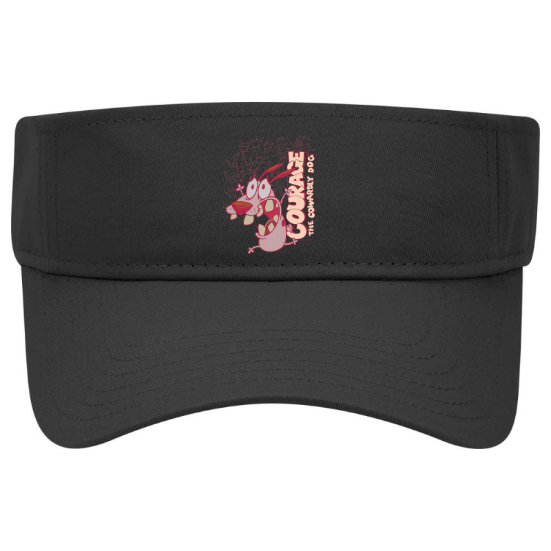 Courage The Cowardly Dog Running Scared Visor hat by cm-arts | Artistshot