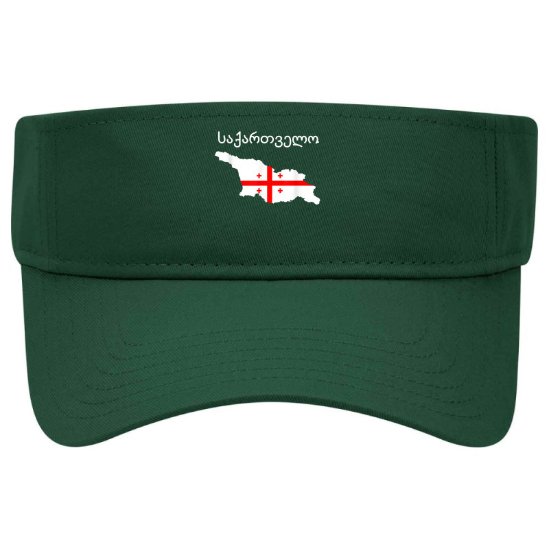 Republic Of Georgia Flag Georgian Roots Gift Visor hat by SelwynOman | Artistshot