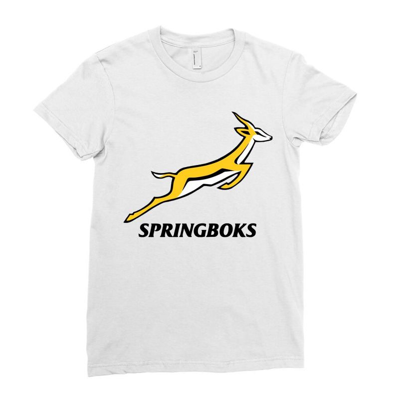 South Africa National Rugby Merchandise Ladies Fitted T-Shirt by Bulumata | Artistshot