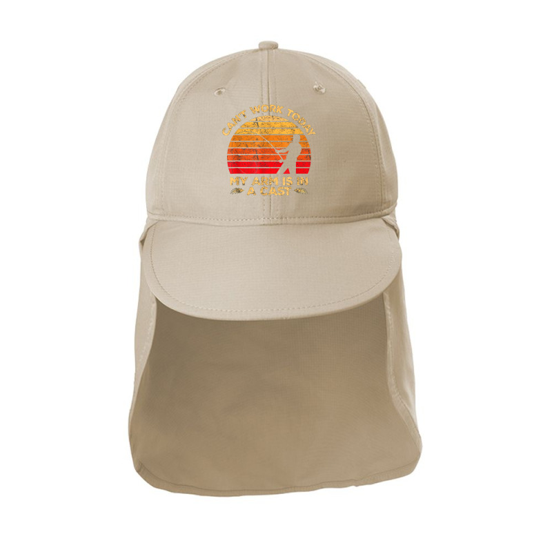 I Can't Work Today My Arm Is In A Cast Hunting And Fishing T Shirt Sun Shade Cap | Artistshot