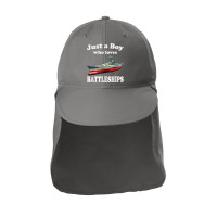 Just A Boy Who Loves Battleships & Ww2 Japanese Yamato Ship Sun Shade Cap | Artistshot