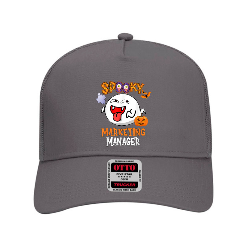 Boo Halloween Costume Spooky Marketing Manager T Shirt Mesh Back Trucker Hat by dubrayhecallezhd | Artistshot