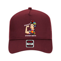 National Hispanic Heritage Month Woman Latin Culture Flags T Shirt Mesh Back Trucker Hat | Artistshot