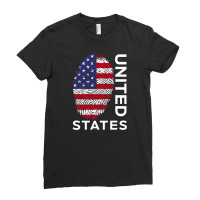 Usa America Flag Home United States Ladies Fitted T-shirt | Artistshot